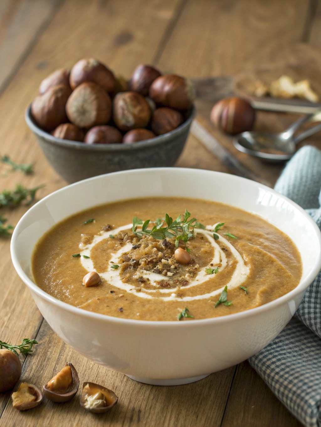 Cremige Maronensuppe