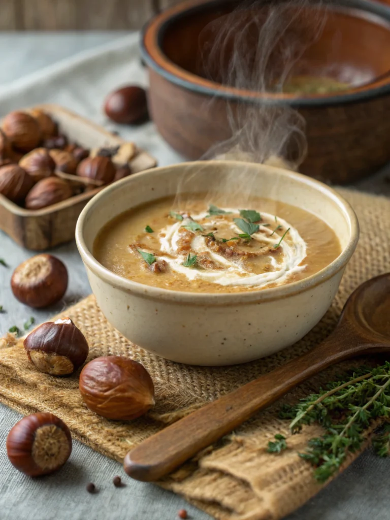 Cremige Maronensuppe