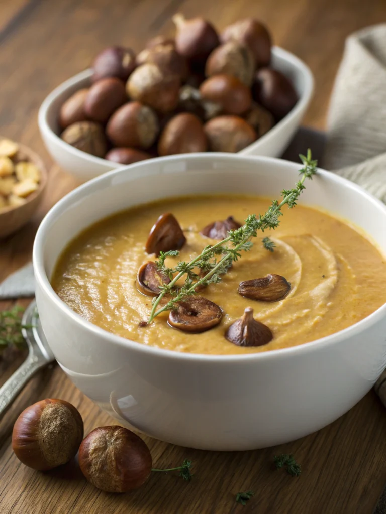 Cremige Maronensuppe