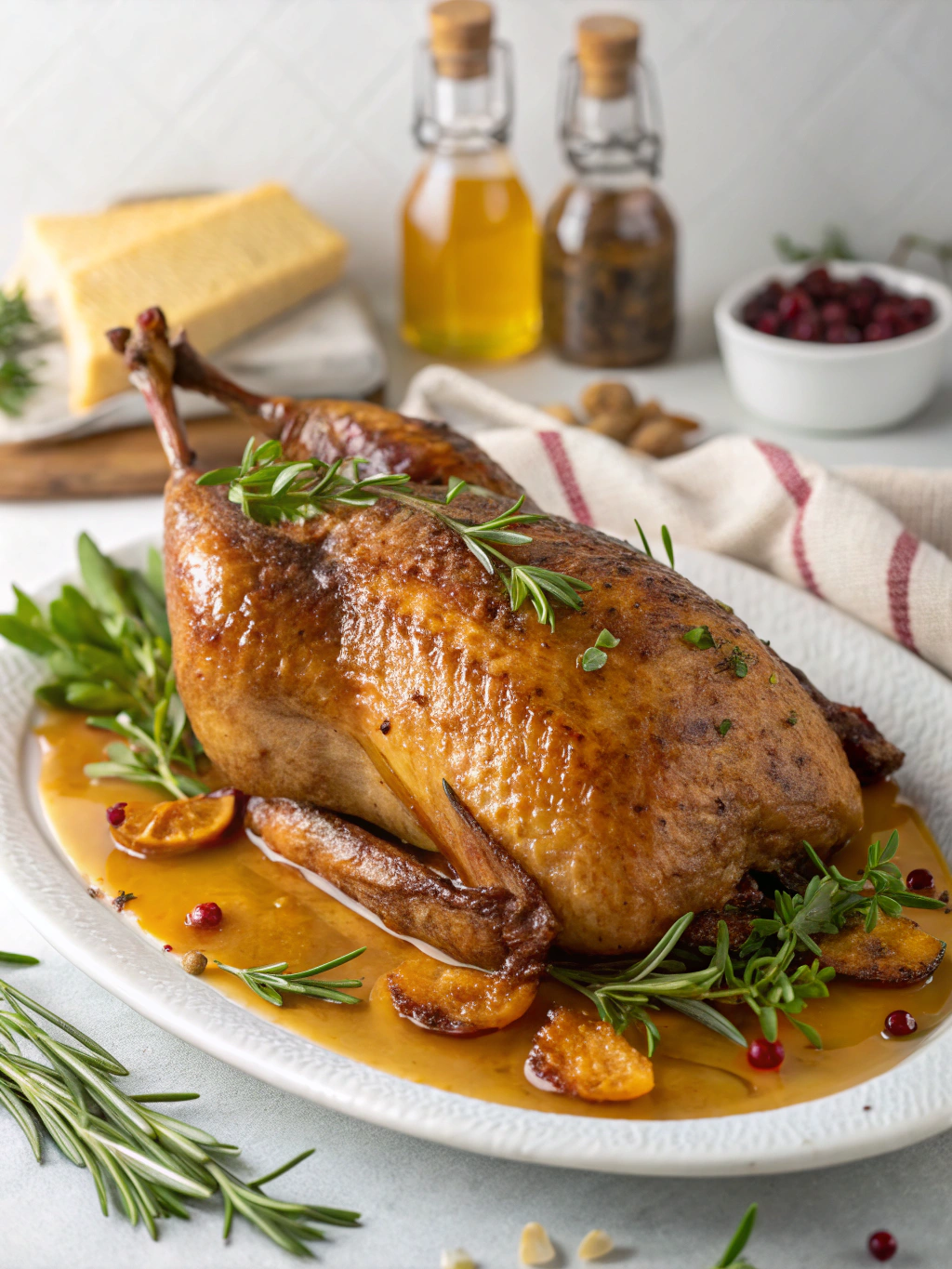 Honig-Senf-Gänsebraten