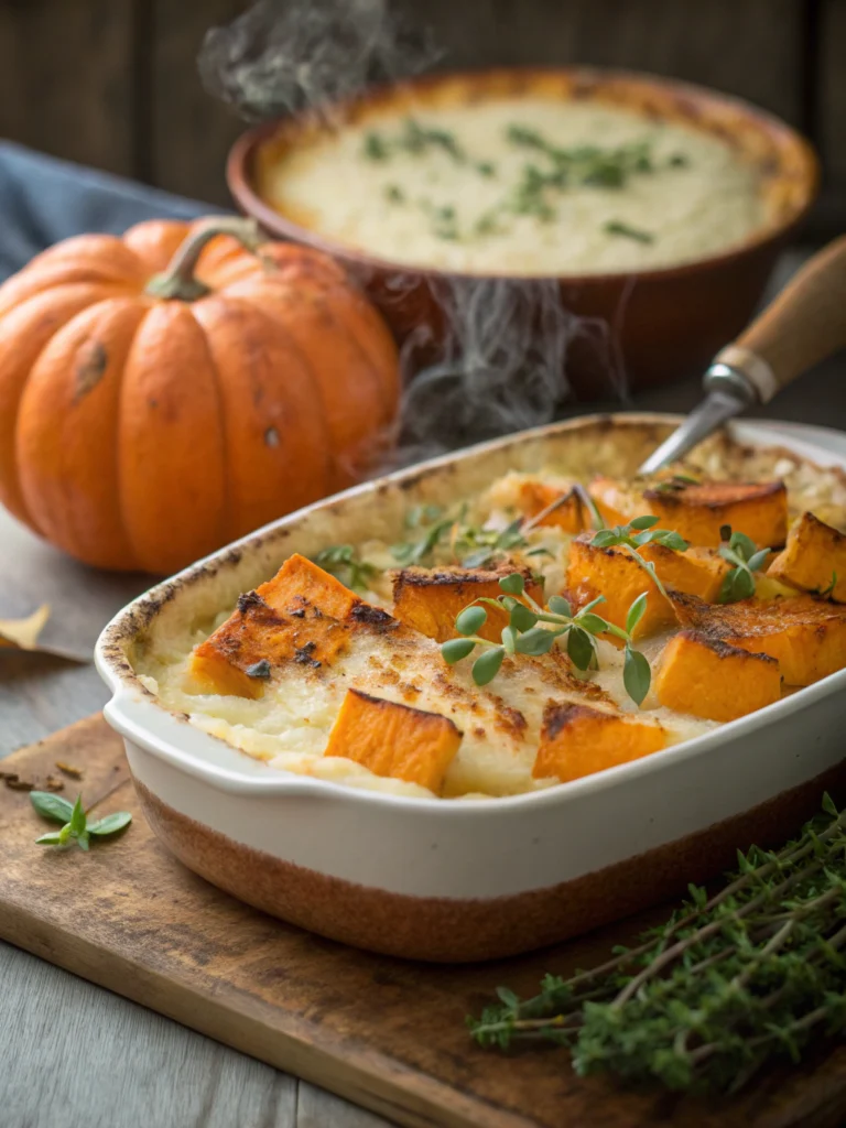 Kürbis-Kartoffel-Gratin