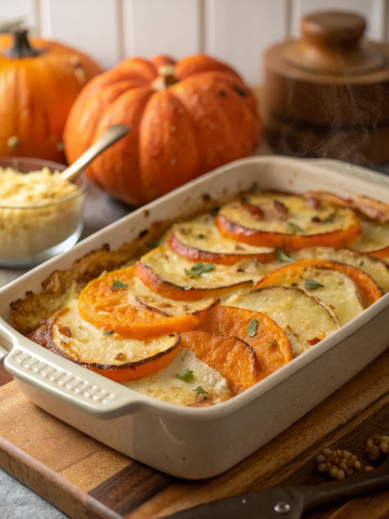 Kürbis-Kartoffel-Gratin