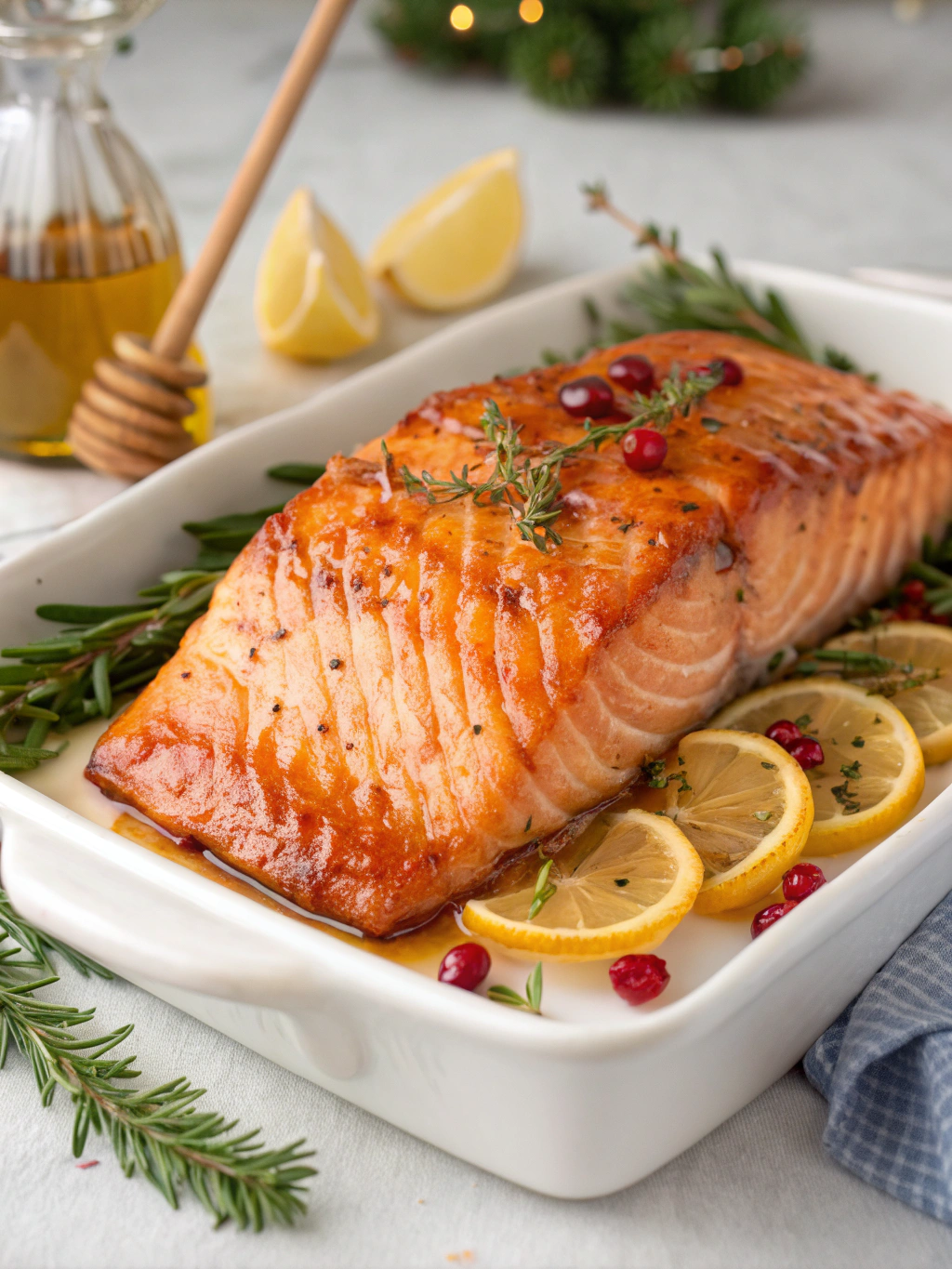 Weihnachtslachs mit Honigglasur