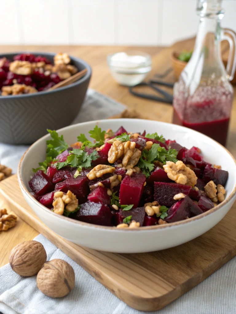 Festlicher Rote-Bete-Salat mit Walnüssen
