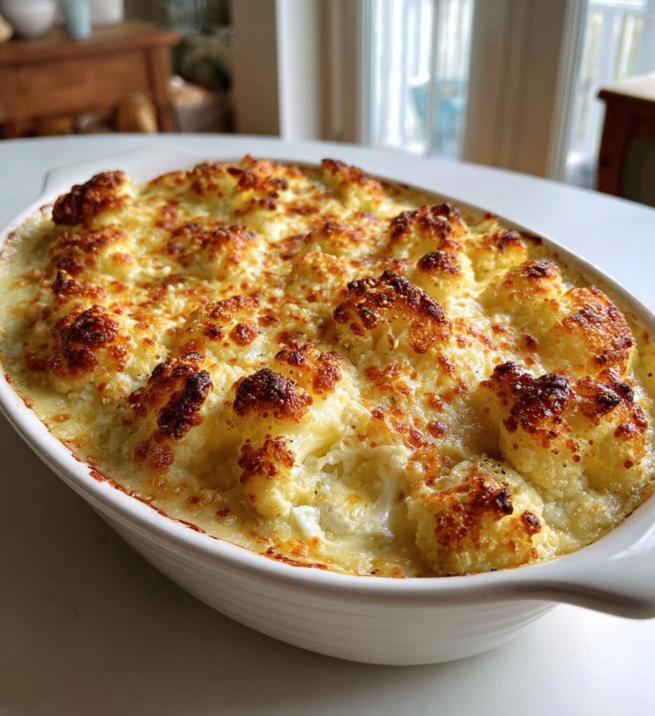 Blumenkohlgratin mit Käsekruste