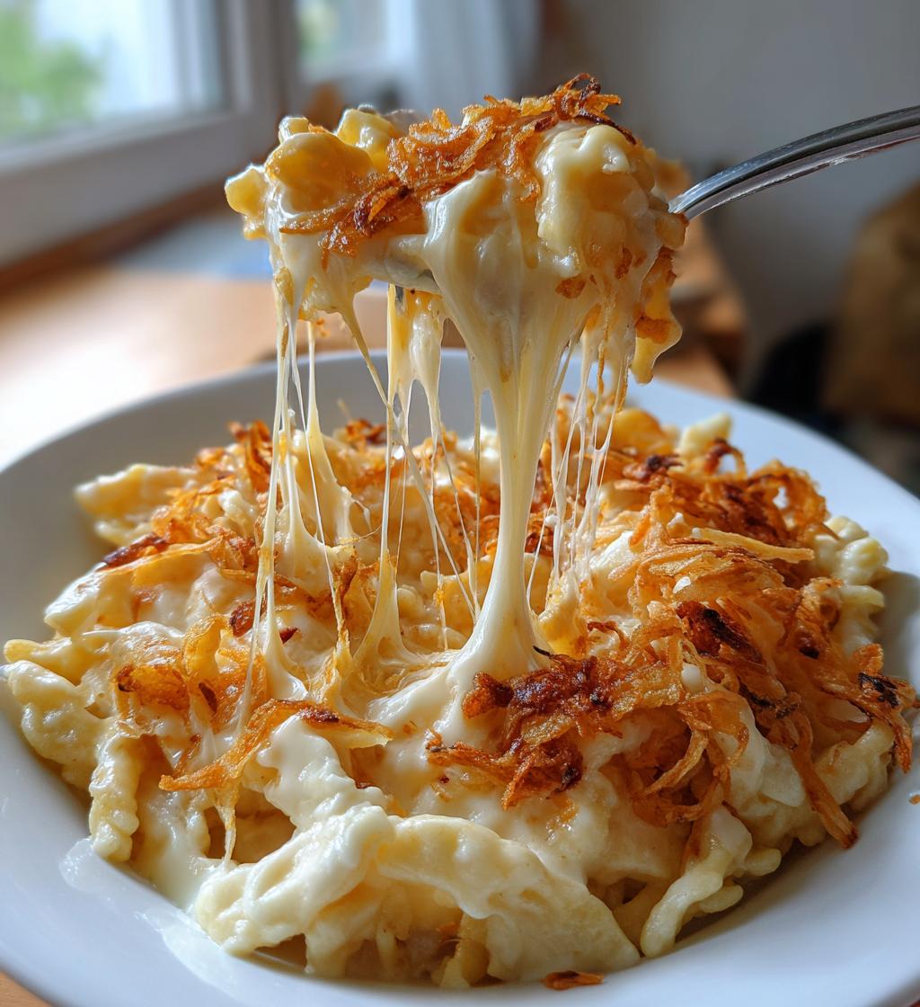 Käsespätzle mit Röstzwiebeln - detail 1