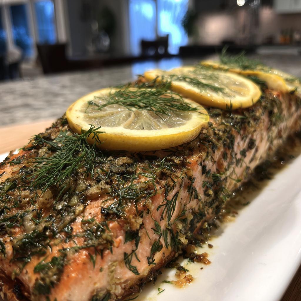 Lachs aus dem Ofen mit Kräutern - detail 1