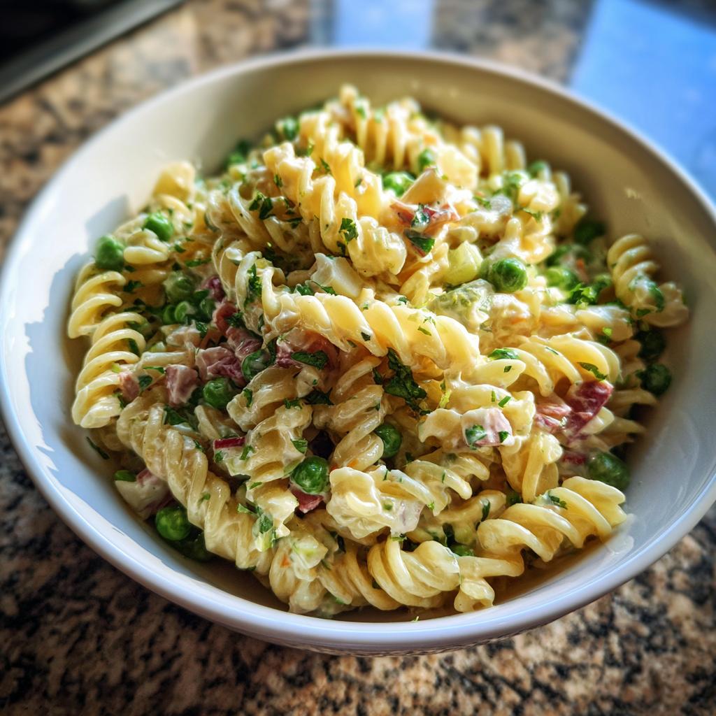 Nudelsalat klassisch mit Mayonnaise - detail 1