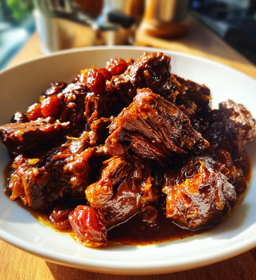 Sauerbraten mit Rosinensauce - detail 1