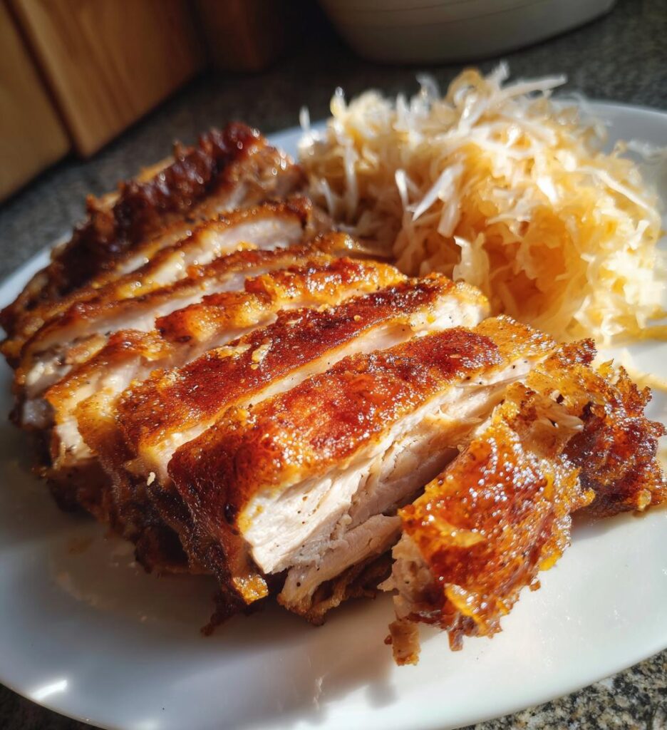 Schweinshaxe mit Sauerkraut