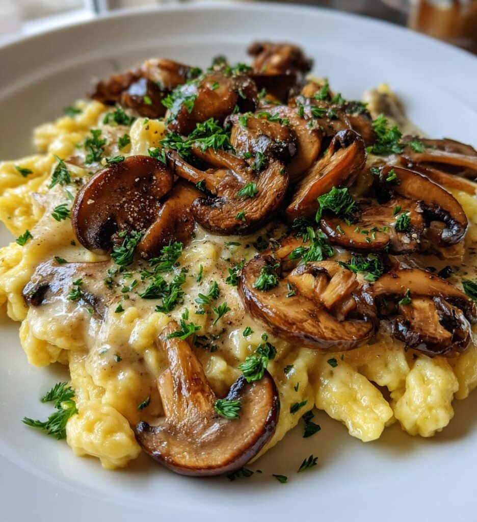 Spätzle mit Rahmchampignons