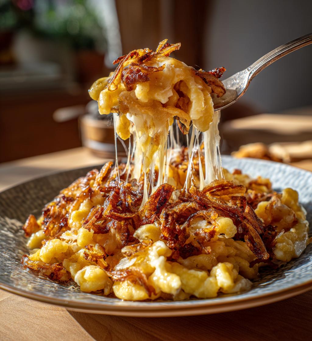 Spätzle mit Käse - detail 1